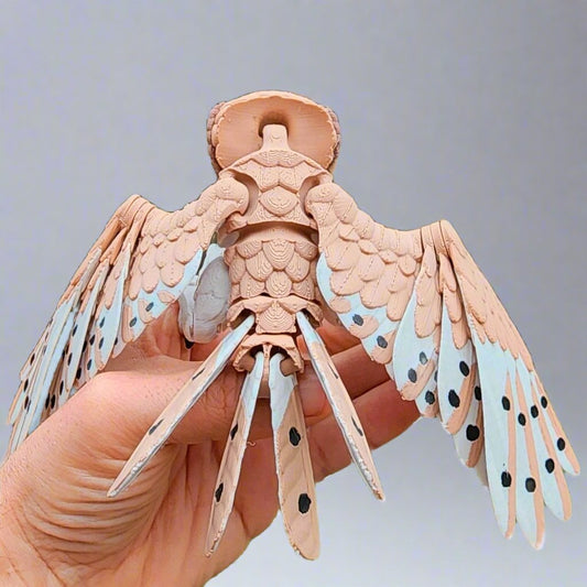 Articulated Barn Owl Fidget – Lifelike Poseable Toy