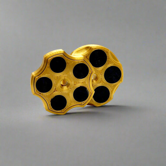 Side view showing profile and layered disc design