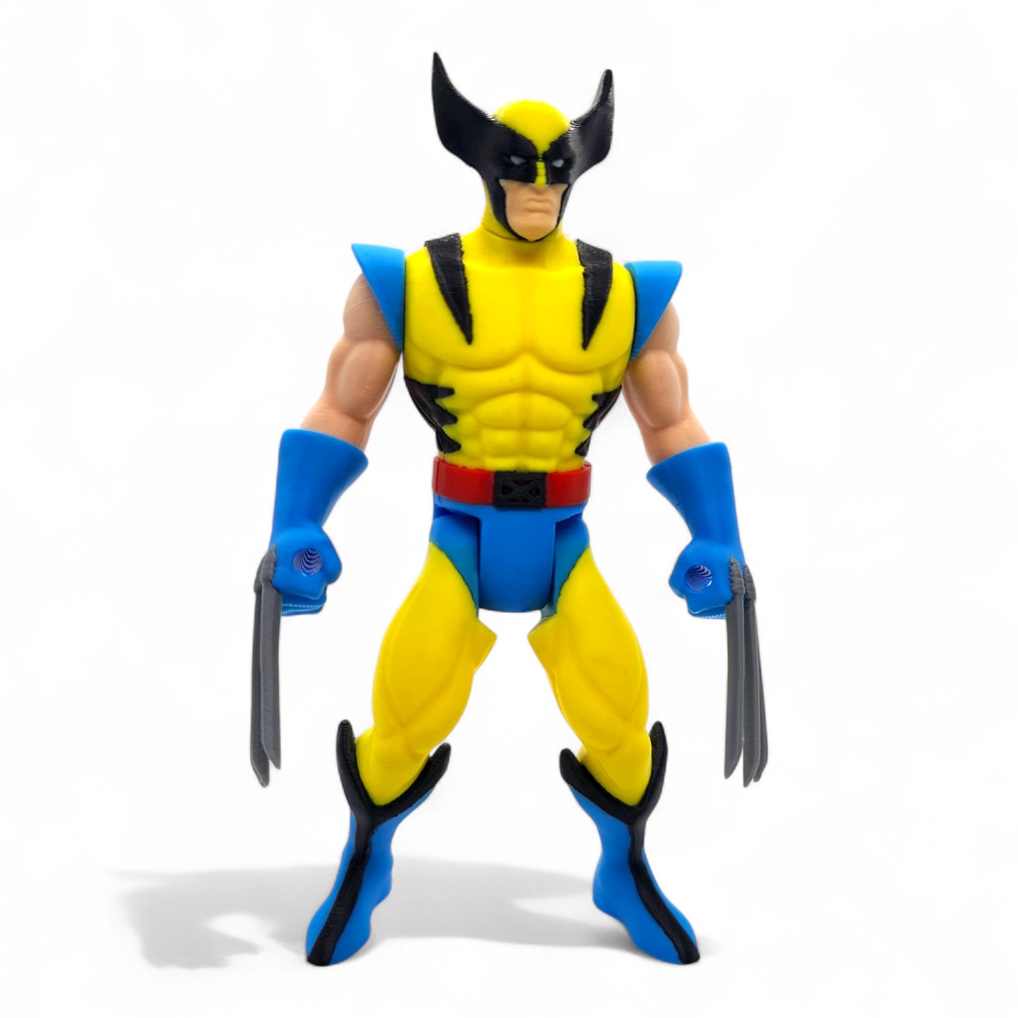 Front view of vintage Wolverine action figure