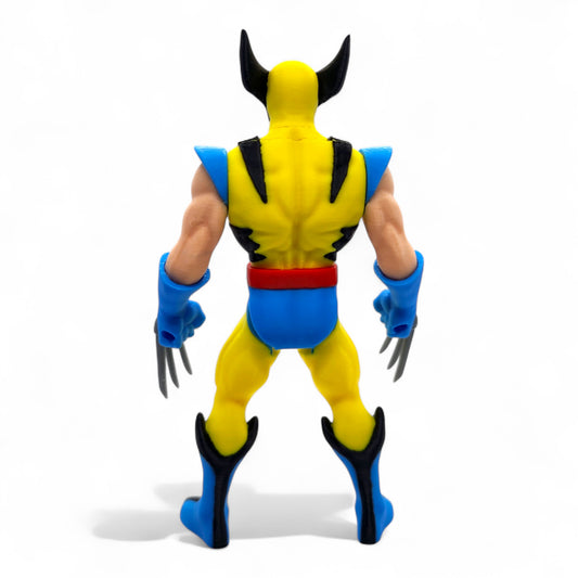Back view of Wolverine 90s-style figure