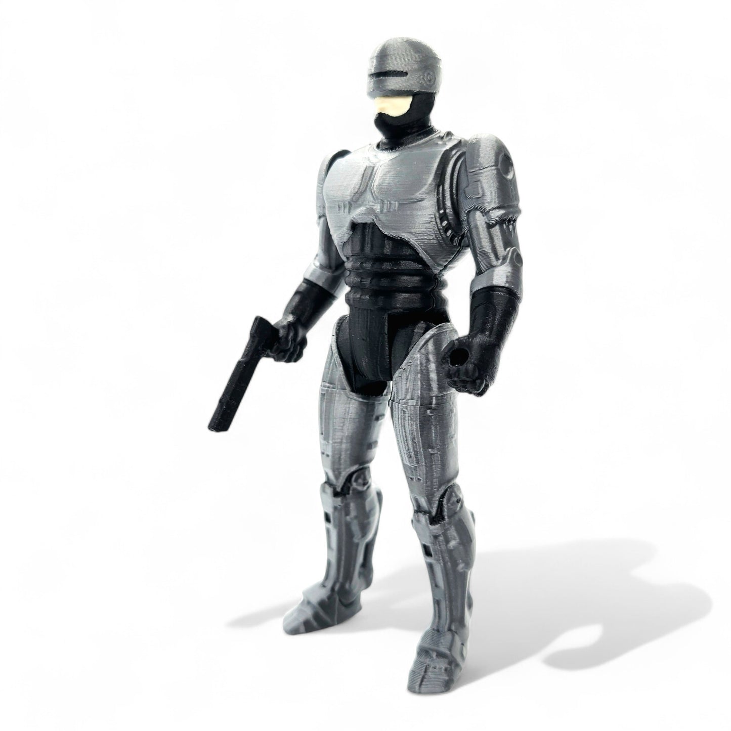RoboCop vintage action figure, front view with classic helmet