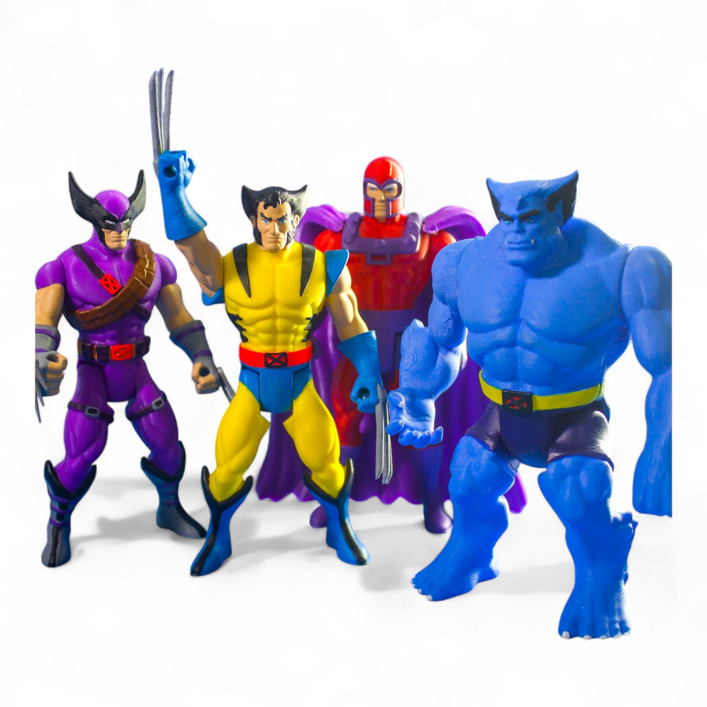 X-men action figure group shot.