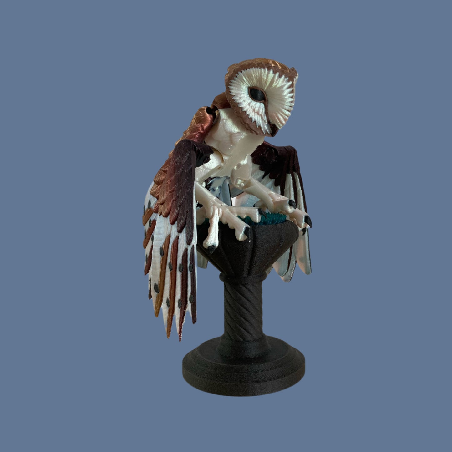 Articulated Barn Owl Fidget – Lifelike Poseable Toy