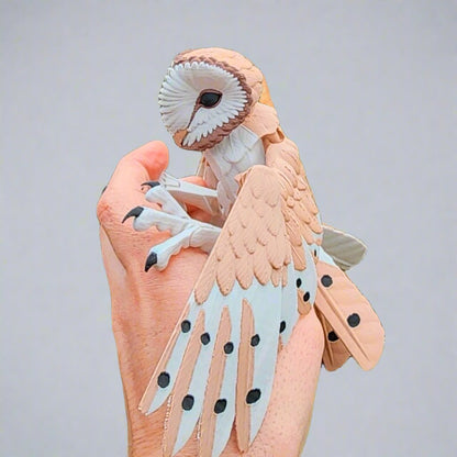 Articulated Barn Owl Fidget – Lifelike Poseable Toy