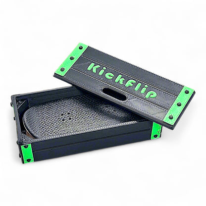 KickFlip fidget deck – magnetic flipping toy with crate