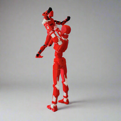 Large dummy 13 holding a regular size dummy 13