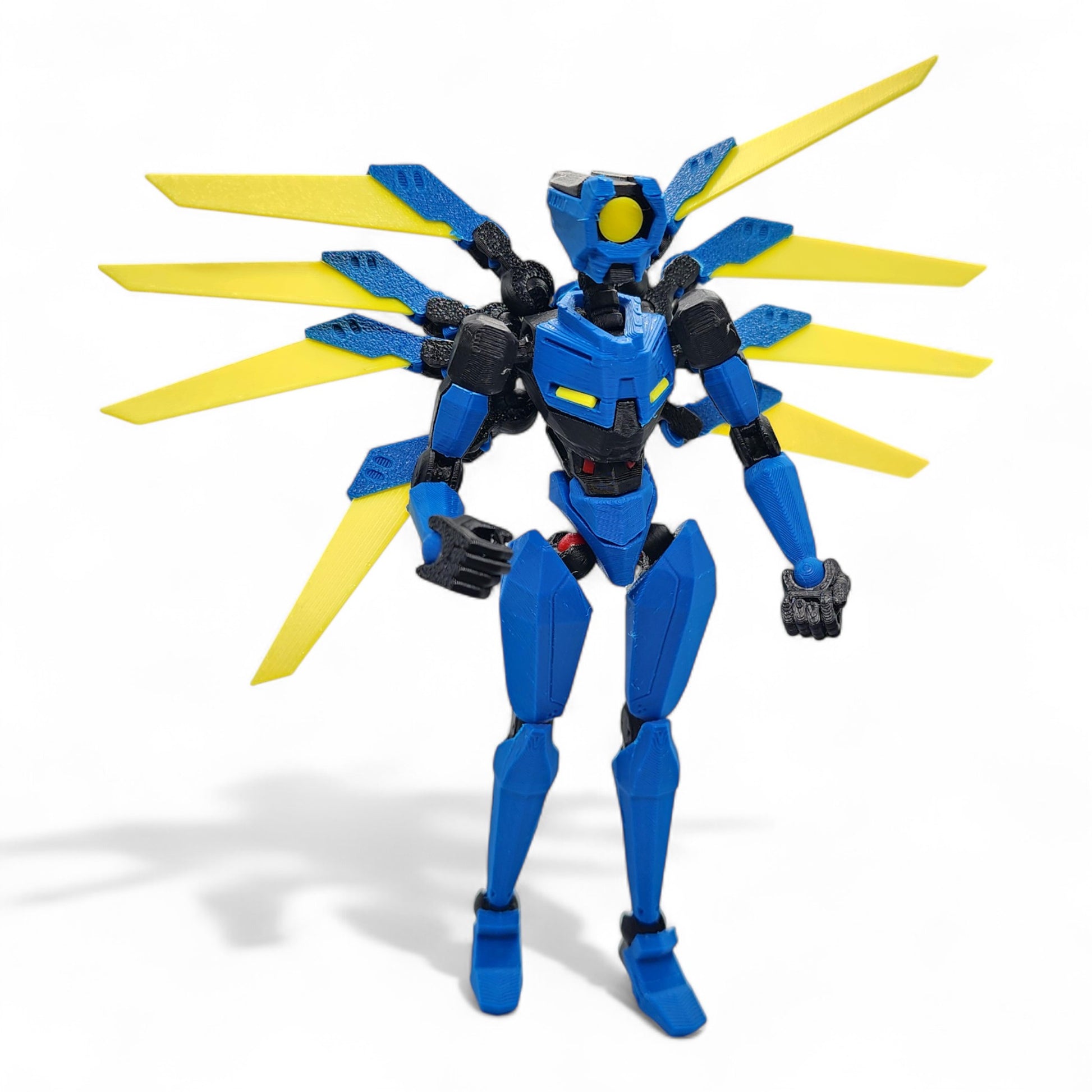 Front view of V1 ULTRAKILL articulated figure in neutral pose, 13 cm tall and Dummy 13 compatible