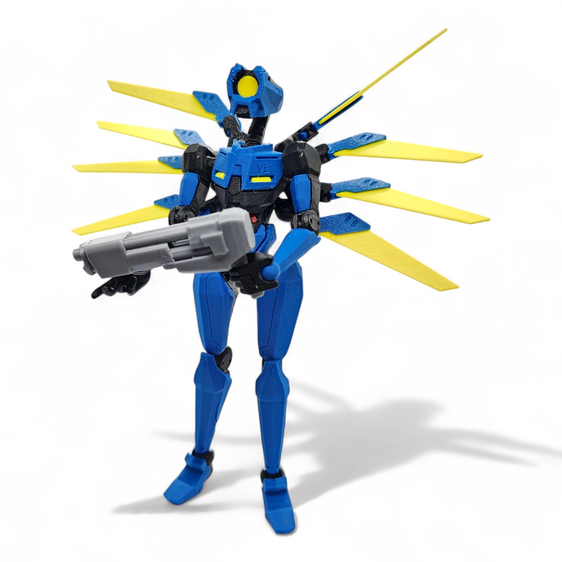 V1 ULTRAKILL articulated action figure standing pose with included weapons