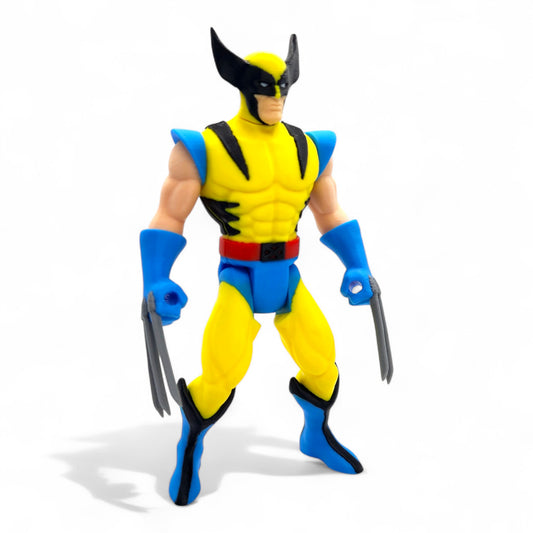 Front view of vintage Wolverine action figure
