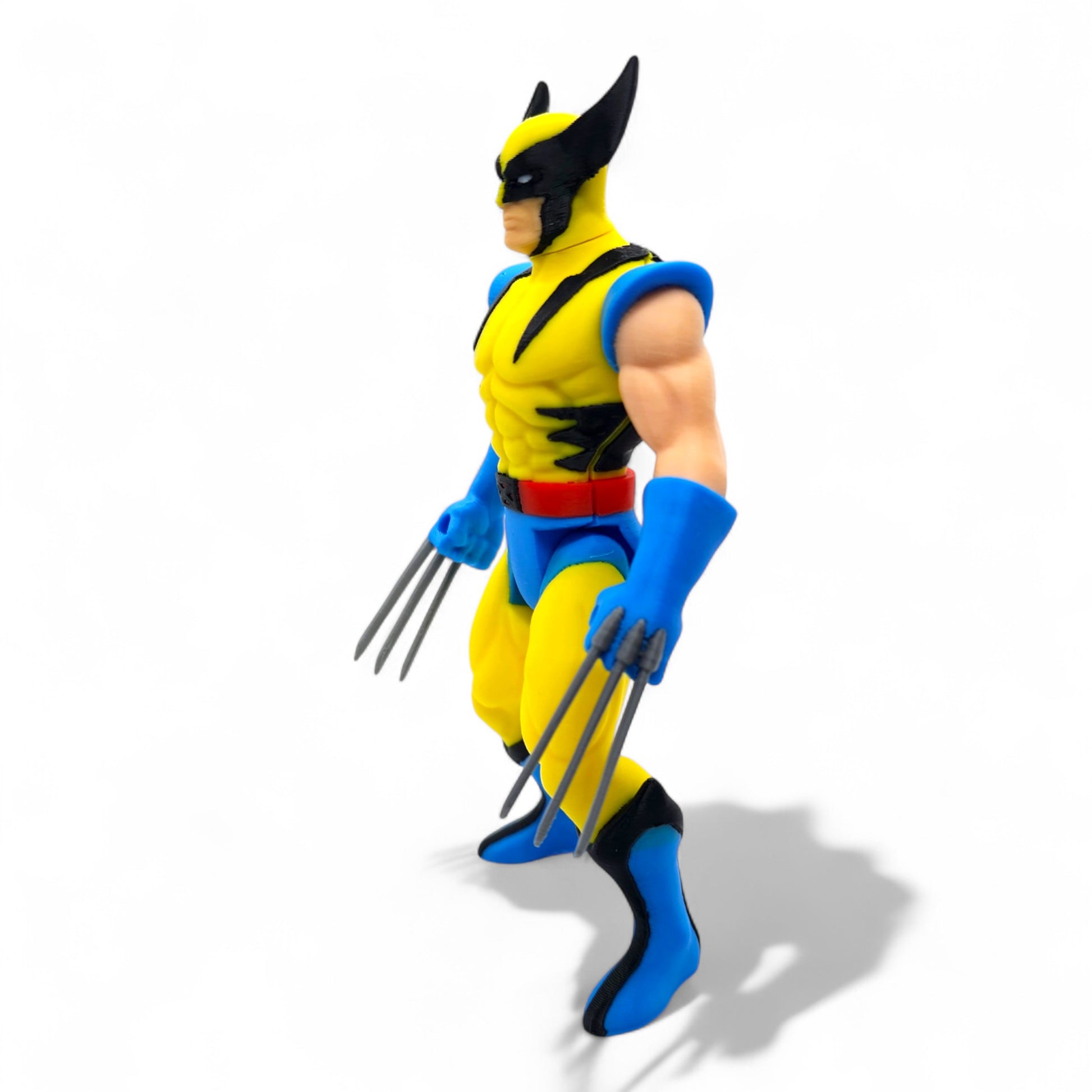 Side view of vintage Wolverine action figure