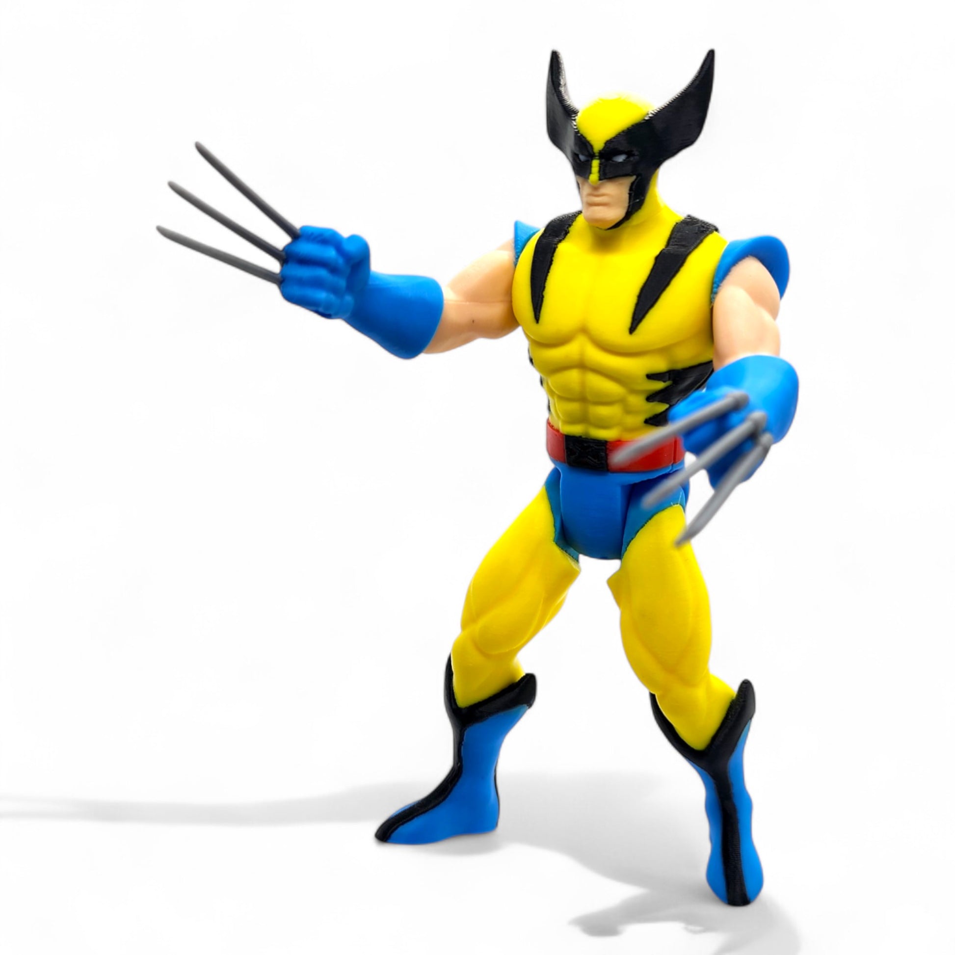 Wolverine action figure posed for battle