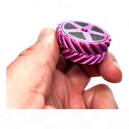 Flipster Haptic Pop Coin – Gear/Wheel Spinner in hand