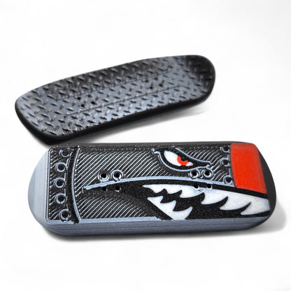 Flying Tiger graphic underside of deck