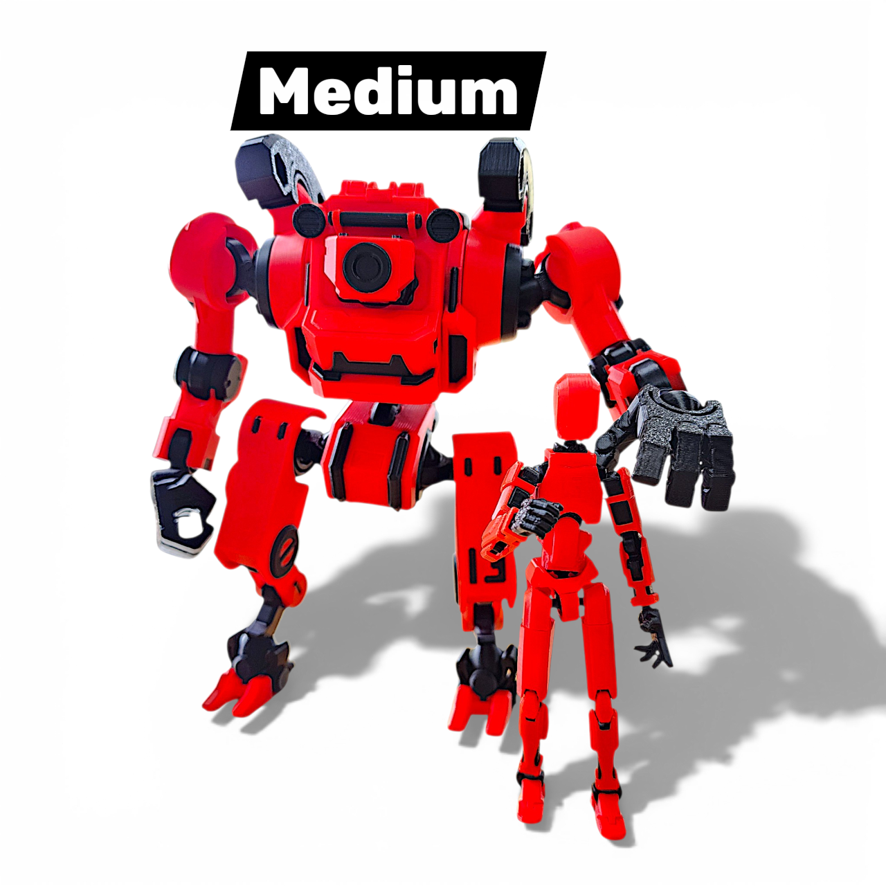 Medium sized m13 Thor compared to standard size dummy 13