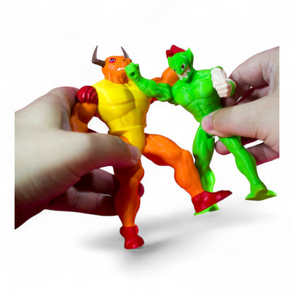 Flashback-inspired action figure posed mid-action – shows articulation and retro cartoon style