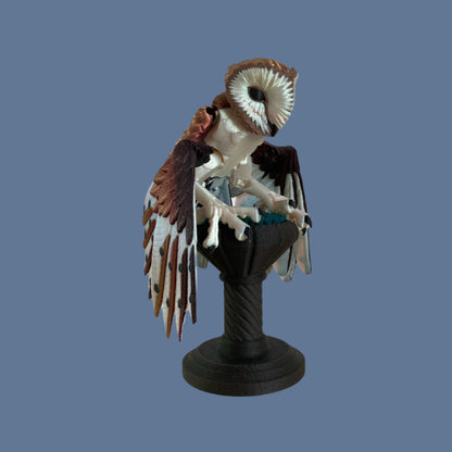 Articulated Barn Owl Fidget – Lifelike Poseable Toy