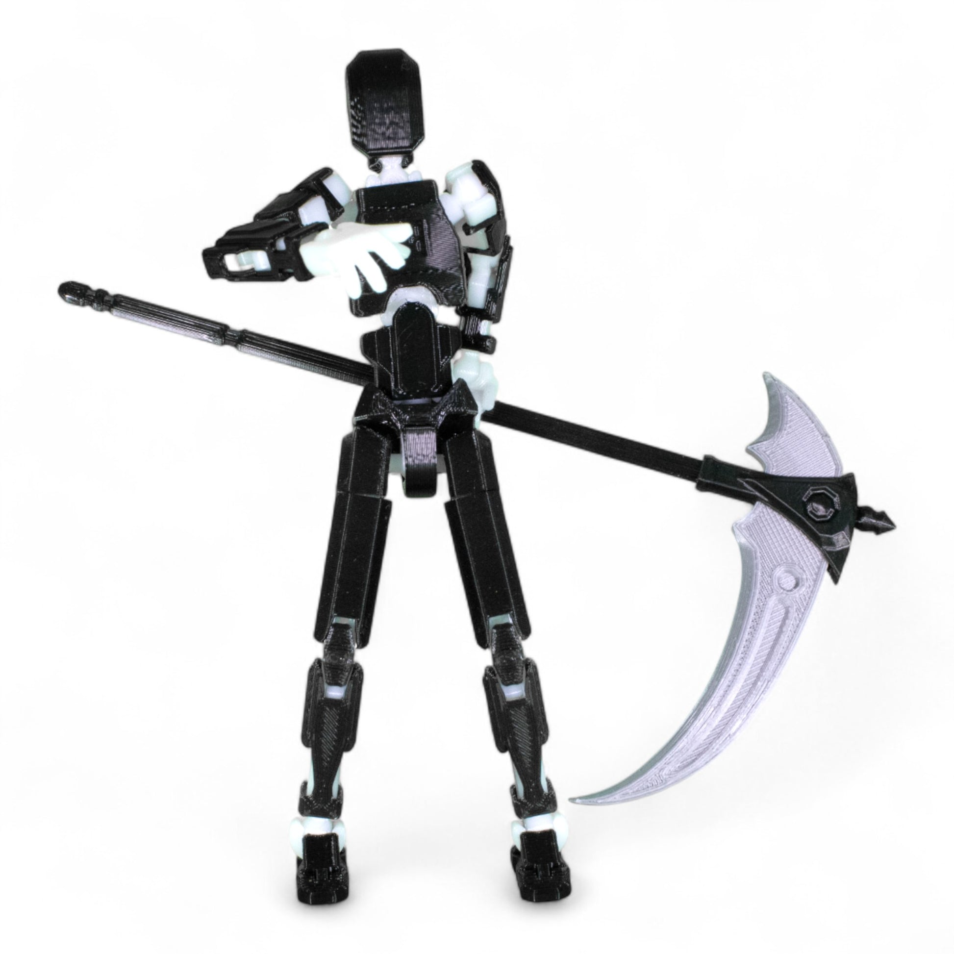 dummy 13 holding a scythe
