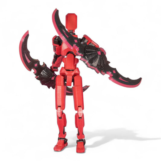 Dummy 13 figure posed with Azzinoth’s Warglaive equipped