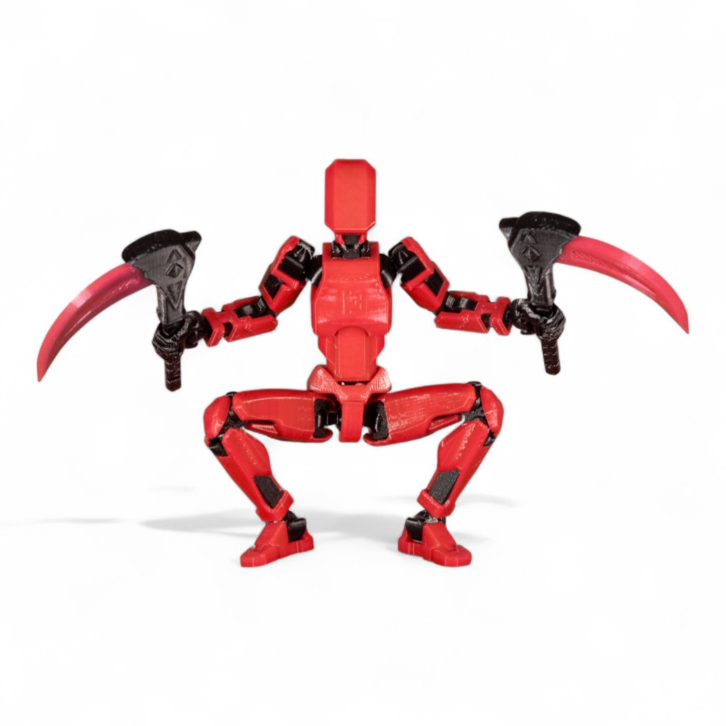 Dummy 13 dual-wielding sickles for dynamic action pose